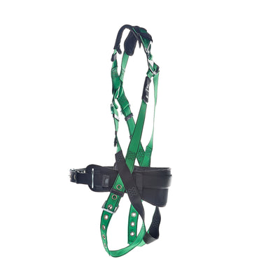 MSA V-FORM Construction Harness w/Back & Side D-Rings - Tongue Buckle Leg Straps Quick Connect Chest Buckle - Shoulder Padding - Standard - 10207734
