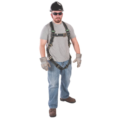 MSA Gravity Welder Harness w/Back D-Ring - Qwik-Fit Leg Buckles - Kevlar Webbing - X-Small (XSM) - 10103213