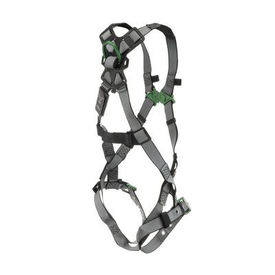 MSA V-FIT Harness w/Back D-Ring - Tongue Buckle Leg Straps - Standard - 10195092