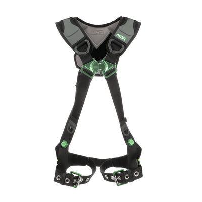 MSA V-FLEX Harness w/Back D-Ring - Tongue Buckle Leg Straps - Standard - 10239984