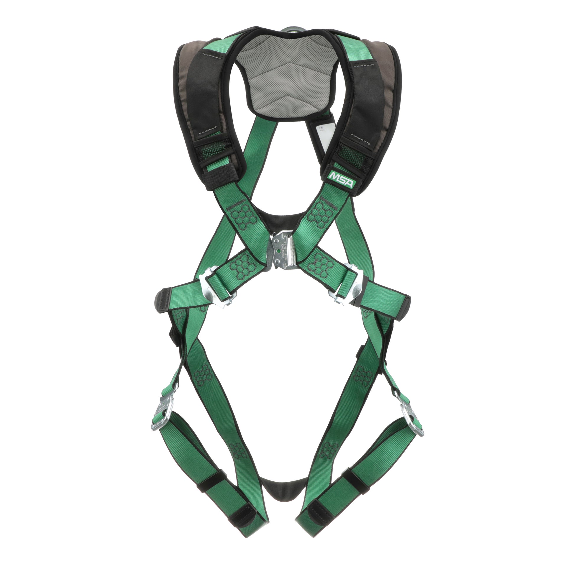 MSA V-FORM+ Harness w/Back D-Ring - Quick Connect Leg Straps - Extra Large - 10206102
