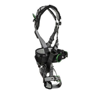 MSA V-FIT Construction Harness w/Back & Side D-Rings - Tongue Buckle Leg Straps - Shoulder & Leg Padding - Standard - 10195181
