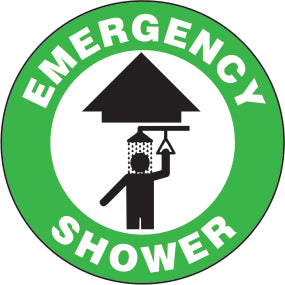 EMERGENCY SHOWER PREMIUM ANTI-SLIP FLOOR DECAL