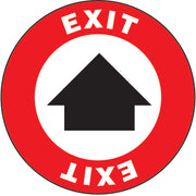 EXIT - UP ARROW PREMIUM ANTI-SLIP FLOOR DECAL - EXIT - UP ARROW PREMIUM ANTI-SLIP FLOOR DECAL, 17X17, Anti-Slip Premium