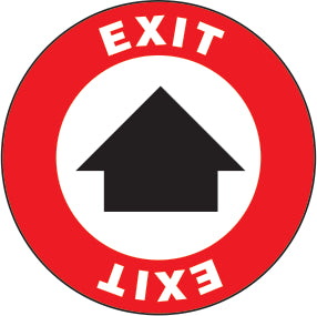 EXIT - UP ARROW PREMIUM ANTI-SLIP FLOOR DECAL
