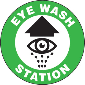 EYE WASH STATION PREMIUM ANTI-SLIP FLOOR DECAL