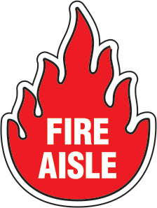 FIRE AISLE PREMIUM ANTI-SLIP FLOOR DECAL
