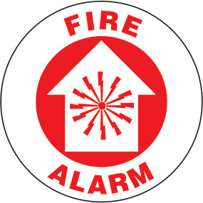 FIRE ALARM PREMIUM ANTI-SLIP FLOOR DECAL