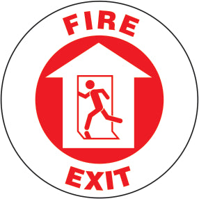 FIRE EXIT PREMIUM ANTI-SLIP FLOOR DECAL