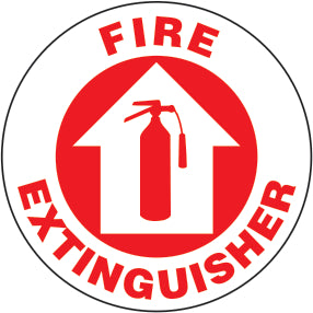 FIRE EXTINGUISHER PREMIUM ANTI-SLIP FLOOR DECAL