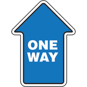 ONE WAY ARROW UP PREMIUM ANTI-SLIP FLOOR DECAL - ONE WAY ARROW UP PREMIUM ANTI-SLIP FLOOR DECAL, 17X17, Anti-Slip Premium