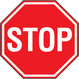 STOP PREMIUM ANTI-SLIP FLOOR DECAL
