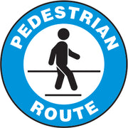 PEDESTRIAN ROUTE PREMIUM ANTI-SLIP FLOOR DECAL - PEDESTRIAN ROUTE PREMIUM ANTI-SLIP FLOOR DECAL, 17X17, Anti-Slip Premium