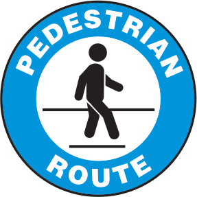 PEDESTRIAN ROUTE PREMIUM ANTI-SLIP FLOOR DECAL