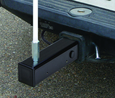 Warning Whip Hitch Mount For Lighted Whips W/ Heavy Pigtail - Thru Hole - 24" Power Cord W/ 7-Way Plug - FS7015-PT