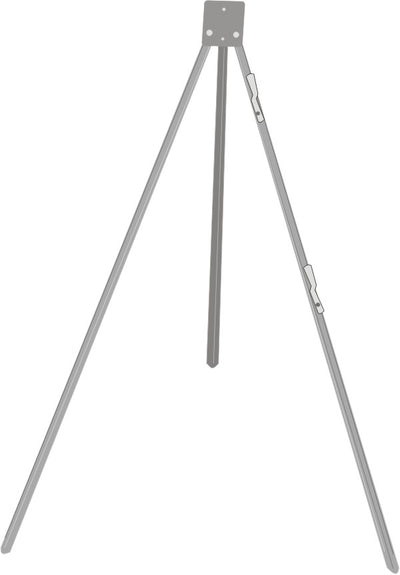 FOLDING TRIPOD STAND FOR METAL OR MESH SIGNS. HOLDS 36