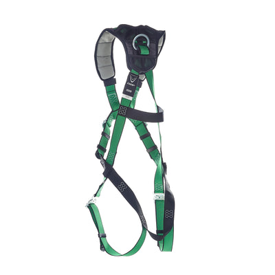 MSA V-FORM+ Harness w/Back, Front & Side D-Rings - Tongue Buckle Leg Straps - Standard - 10206137