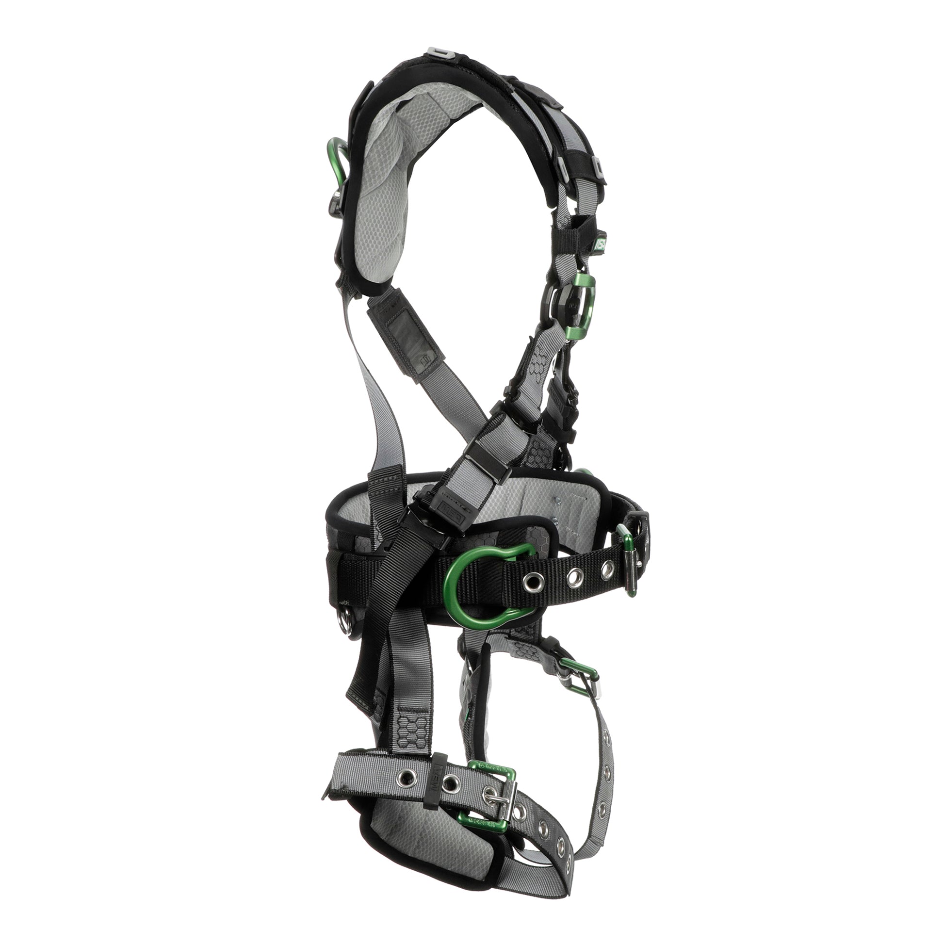MSA V-FIT Construction Harness w/Back & Side D-Rings - Tongue Buckle Leg Straps - Shoulder & Leg Padding - Standard - 10195181