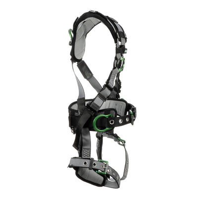 MSA V-FIT Construction Harness w/Back & Side D-Rings - Tongue Buckle Leg Straps - Shoulder & Leg Padding - Standard - 10195181