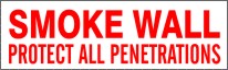 SMOKE WALL PROTECT ALL PENETRATIONS