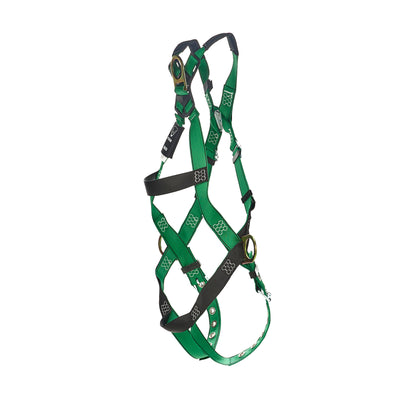 MSA V-FORM Harness w/Back & Side D-Rings - Tongue Buckle Leg Straps Quick Connect Chest Buckle - Extra Large - 10206063