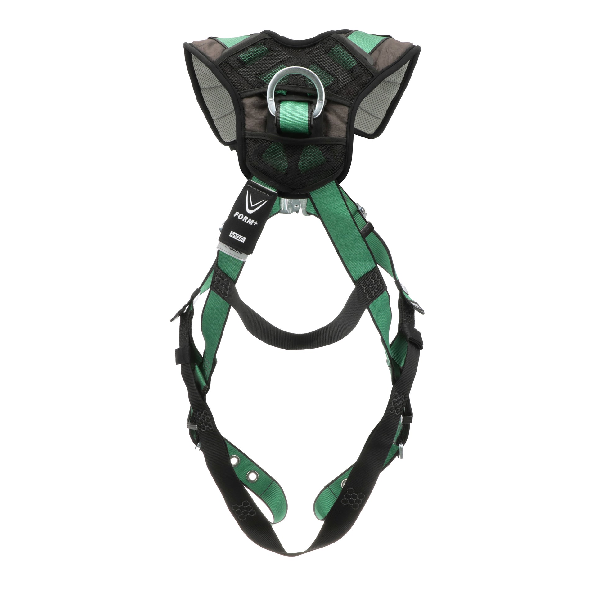 MSA V-FORM+ Harness w/Back & Front D-Rings - Tongue Buckle Leg Straps - Extra Small - 10206092