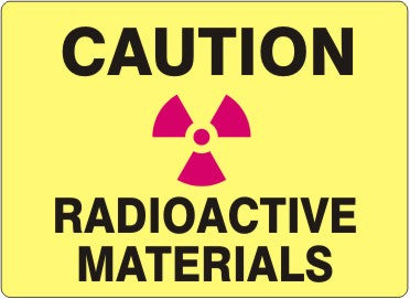 CAUTION/ RADIOACTIVE MATERIALS PICTO