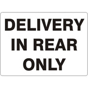 DELIVERY IN REAR ONLY - DELIVERY IN REAR ONLY, 14X20, Adhesive Vinyl