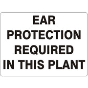EAR PROTECTION REQUIRED IN THIS PLANT - EAR PROTECTION REQUIRED IN THIS PLANT, 14X20, Adhesive Vinyl