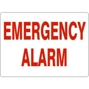 EMERGENCY ALARM - EMERGENCY ALARM, 14X20, Adhesive Vinyl