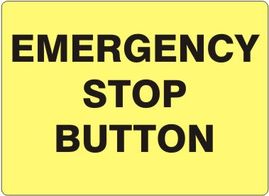 EMERGENCY STOP BUTTON