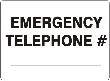 EMERGENCY TELEPHONE #___