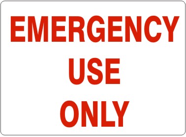 EMERGENCY USE ONLY