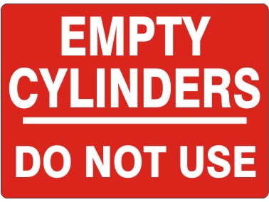 EMPTY CYLINDERS -- DO NOT USE