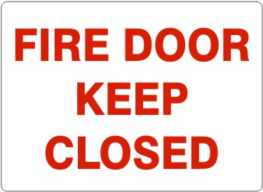 FIRE DOOR KEEP CLOSED