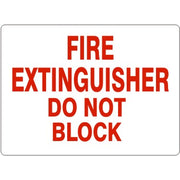 FIRE EXTINGUISHER DO NOT BLOCK - FIRE EXTINGUISHER DO NOT BLOCK, 14X20, Adhesive Vinyl
