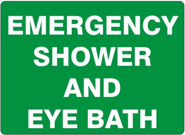 EMERGENCY SHOWER AND EYE BATH