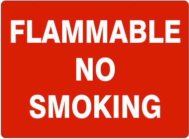 FLAMMABLE NO SMOKING