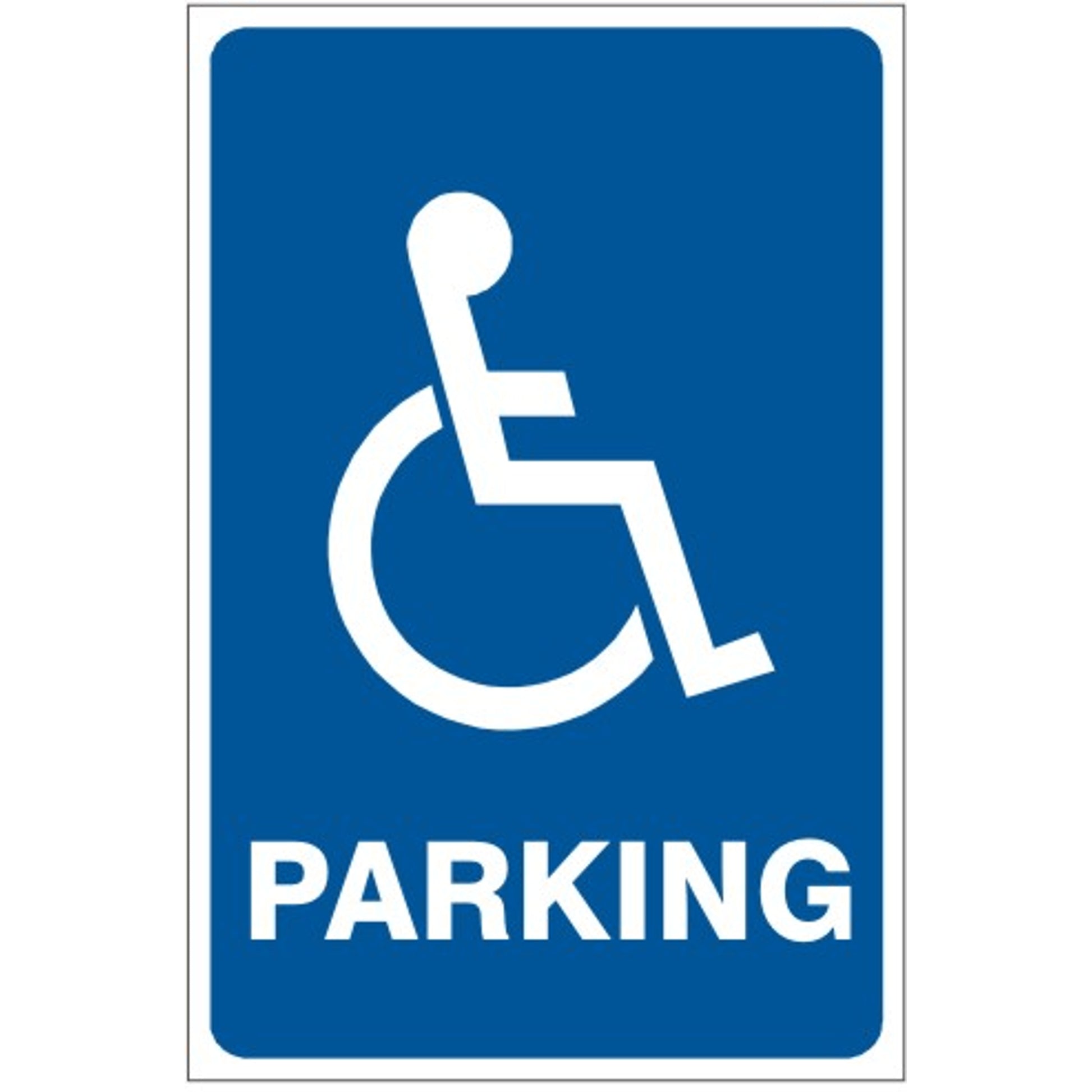 HANDICAPPED PICTO PARKING - HANDICAPPED PARKING SIGN - HANDICAPPED PICTO PARKING - HANDICAPPED PARKING SIGN, 18X12, Aluminum (.080) EGP Reflective