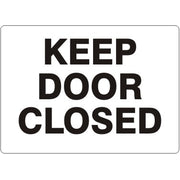 KEEP DOOR CLOSED - KEEP DOOR CLOSED, 14X20, Adhesive Vinyl