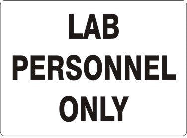 LAB PERSONNEL ONLY