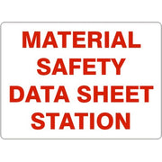 MATERIAL SAFETY DATA SHEET STATION - MATERIAL SAFETY DATA SHEET STATION, 14X20, Adhesive Vinyl