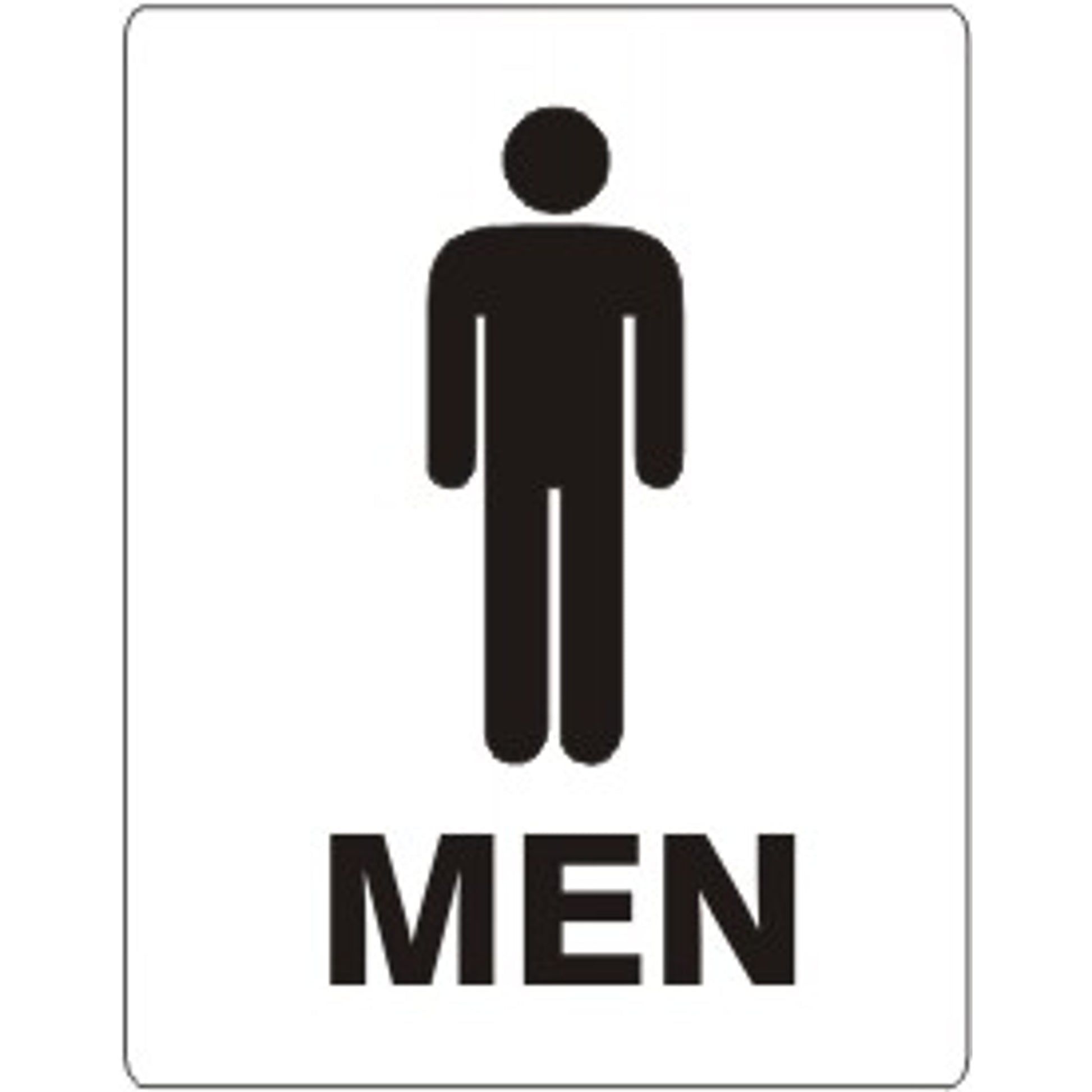 MEN MEN PICTO - MEN MEN PICTO, 14X20, Adhesive Vinyl