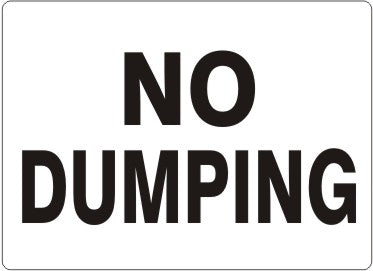 NO DUMPING