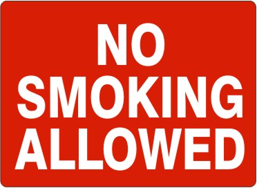 NO SMOKING ALLOWED