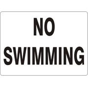 NO SWIMMING - NO SWIMMING, 14X20, Adhesive Vinyl