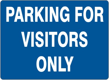 PARKING FOR VISITORS ONLY