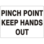 PINCH POINT KEEP HANDS OUT - PINCH POINT KEEP HANDS OUT, 14X20, Adhesive Vinyl