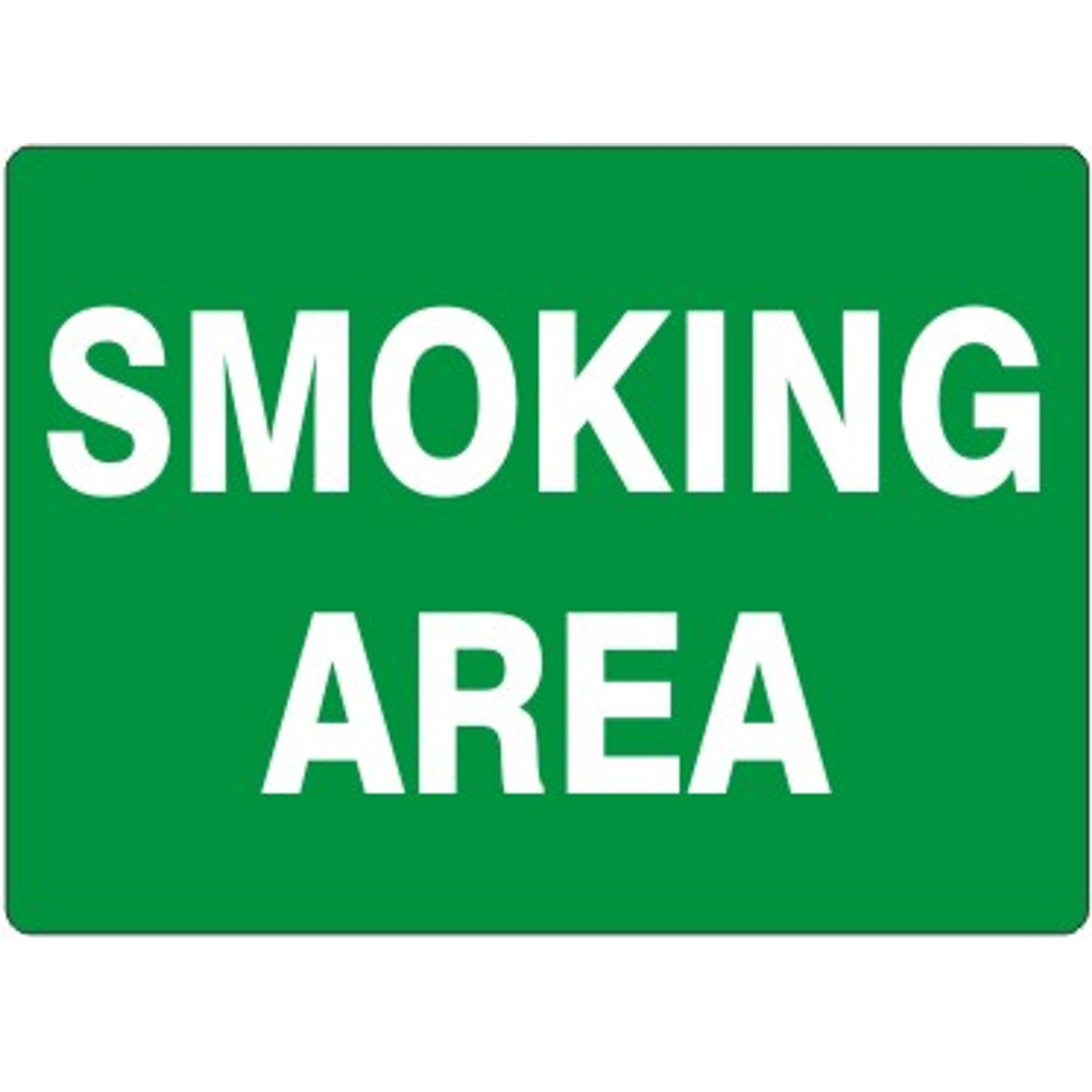 SMOKING AREA - SMOKING AREA, 14X20, Adhesive Vinyl