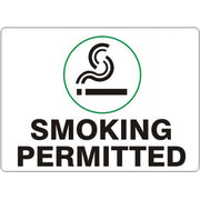 SMOKING PERMITTED SMOKING PICTO - SMOKING PERMITTED SMOKING PICTO, 14X20, Adhesive Vinyl